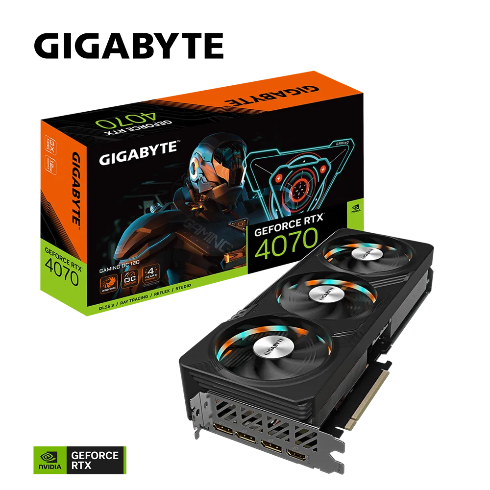 Видеокарта Gigabyte RTX 4070 Gaming OC 12G (GV-N4070GAMING OC-12GD)