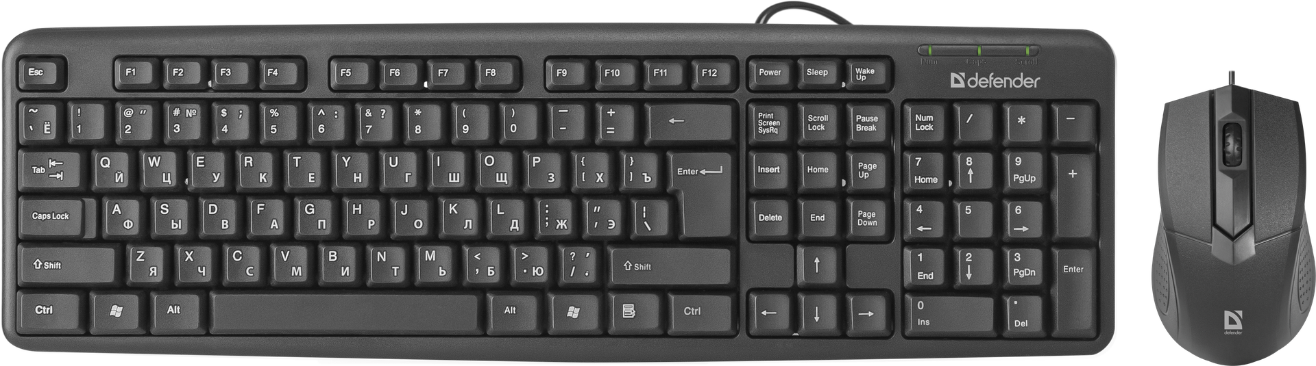 Клавиатура+ мышь Defender DAKOTA C-270 (45270) Black (Проводная, USB)