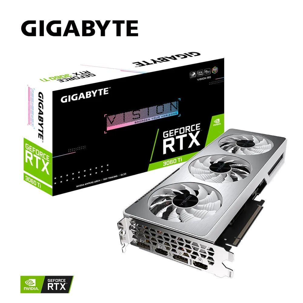 Видеокарта Gigabyte RTX 3060Ti Vision (GV-N306TVISION-8GD)