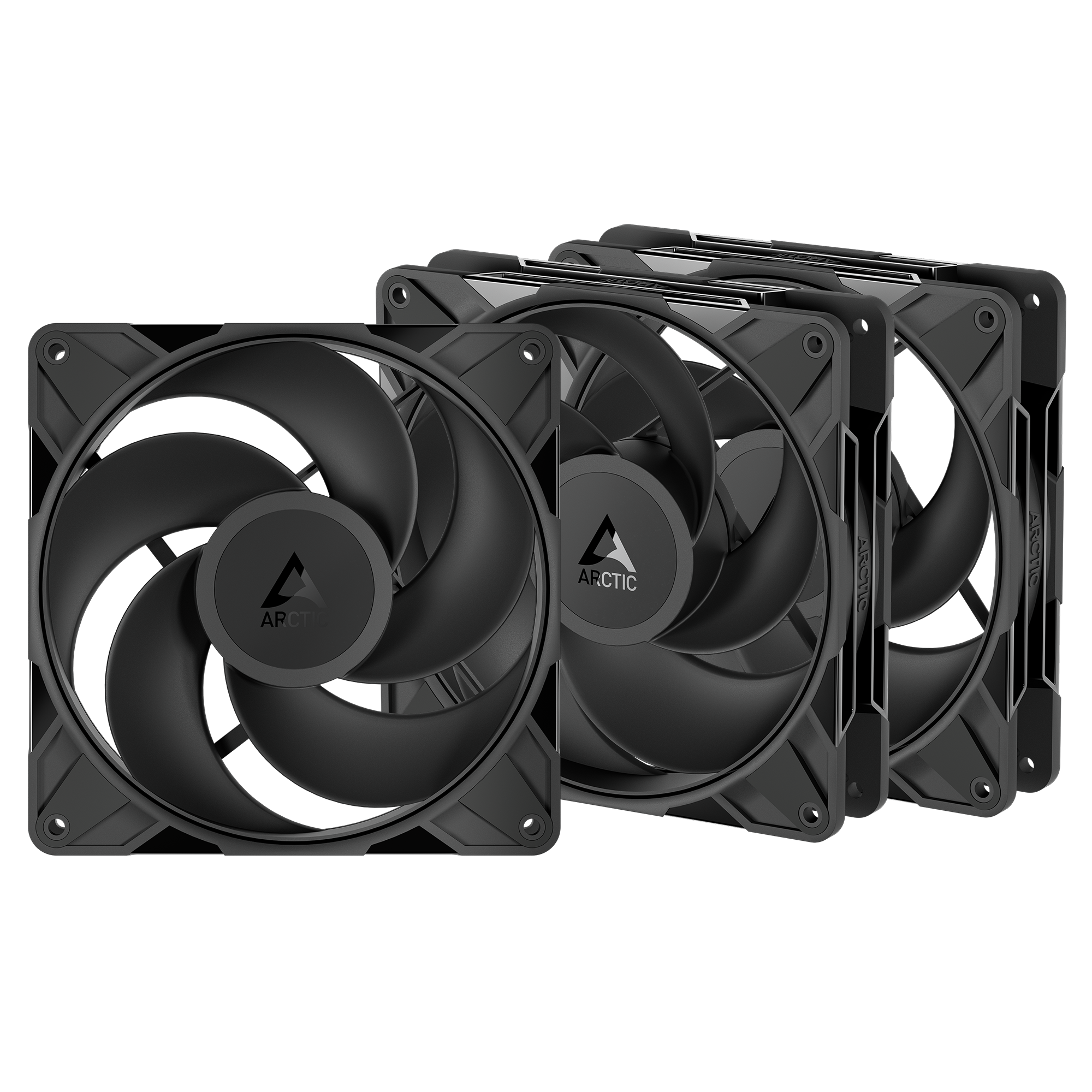 Набор вентиляторов Arctic P14 Pro Reverse PWM PST Black 3xPack (ACFAN00330A)
