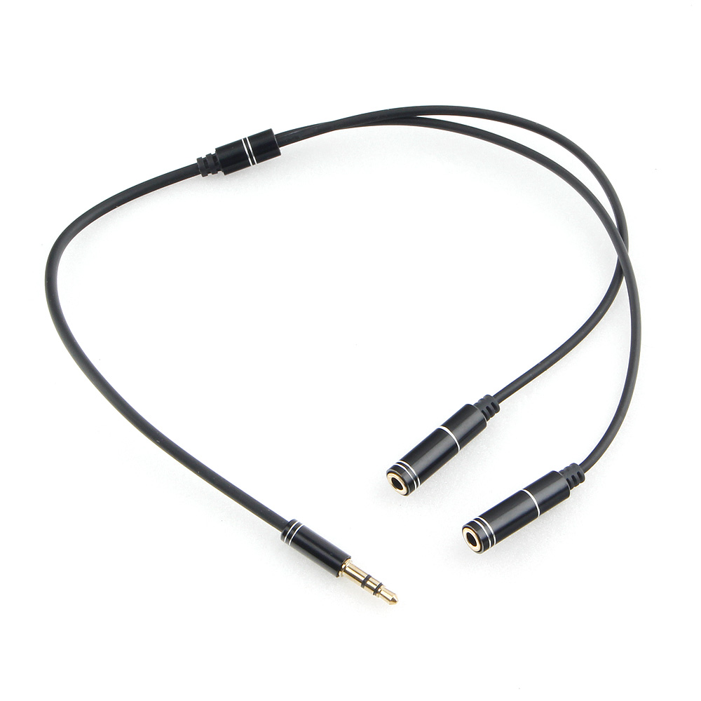 Разветвитель Cablexpert CCAB-02-35MY-0.2MB 0.2м, Jack 3.5m (M) - 2x Jack 3.5mm (F)