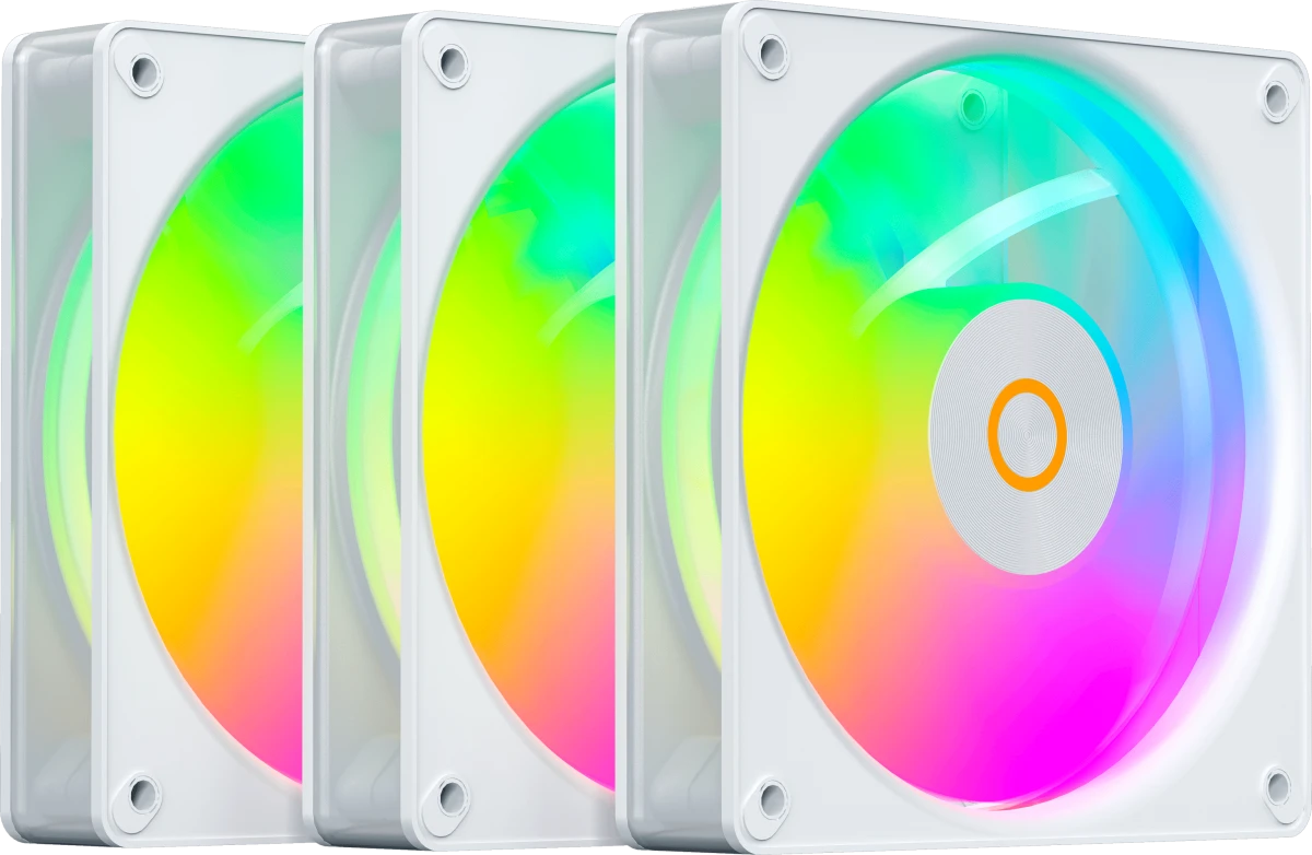 Набор вентиляторов Ocypus Gamma F12 Elite WH ARGB Reverse Blade 3 in 1 (Gamma-F12-WH3AM01E-GL)