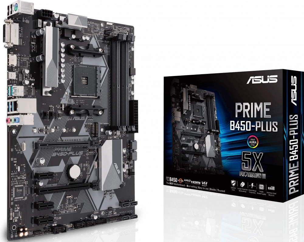 Материнская плата Asus PRIME B450-PLUS
