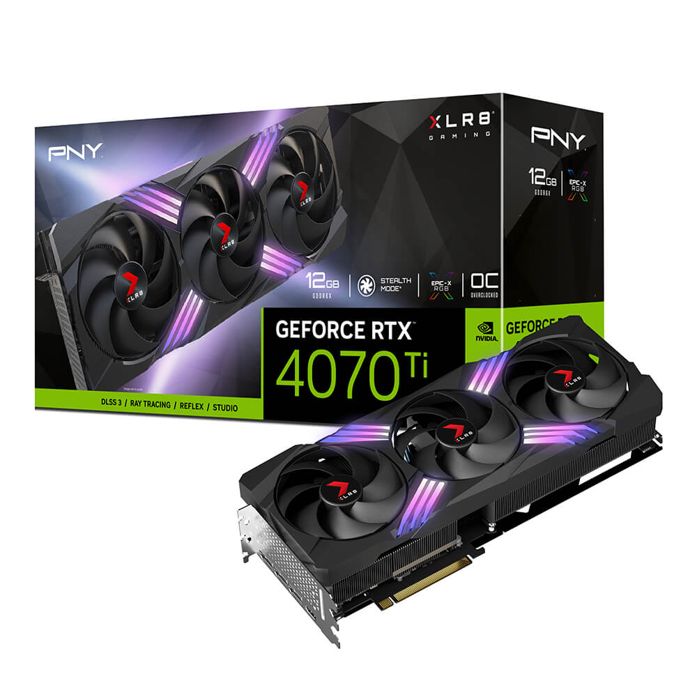 Видеокарта PNY RTX 4070Ti XLR8 Gaming Verto Triple Fan (VCG4070T12TFXXPB1)
