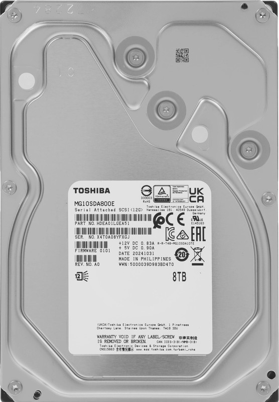 Жесткий диск 8Tb Toshiba MG10SDA800E