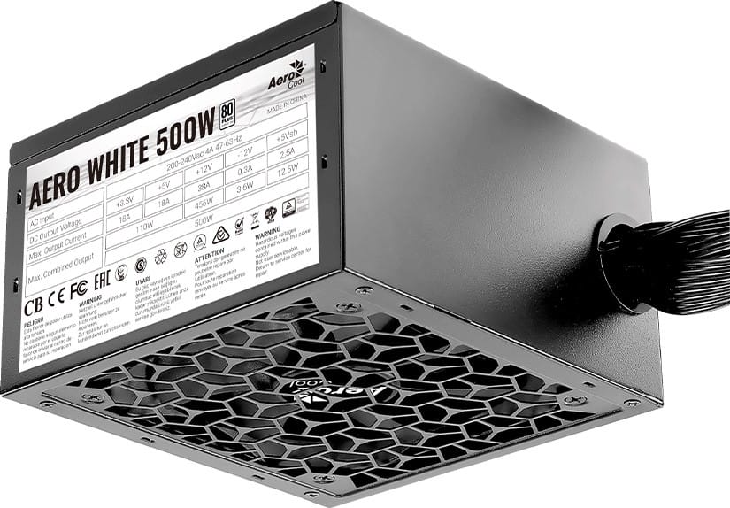 Блок питания 500W Aerocool Aero White