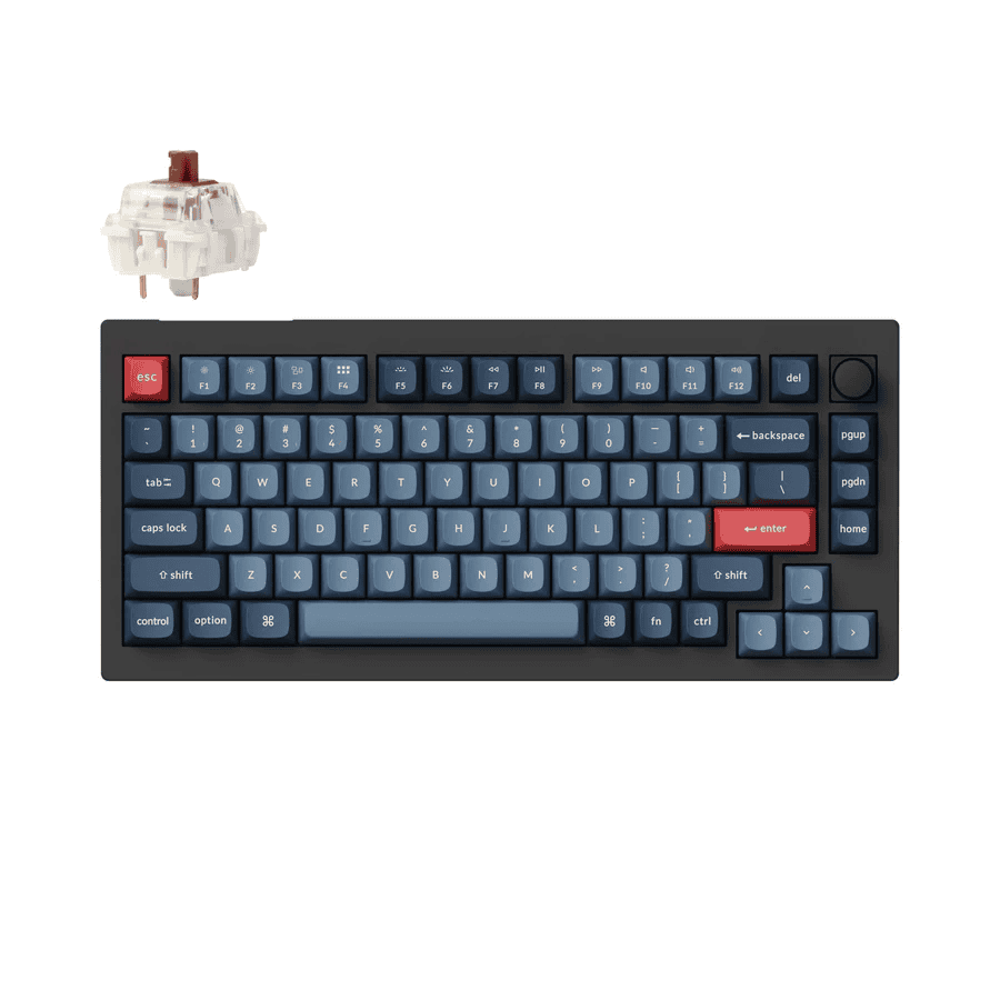 Клавиатура Keychron V1 Max RGB (Gateron Jupiter Brown) (V1M-D3-RU)