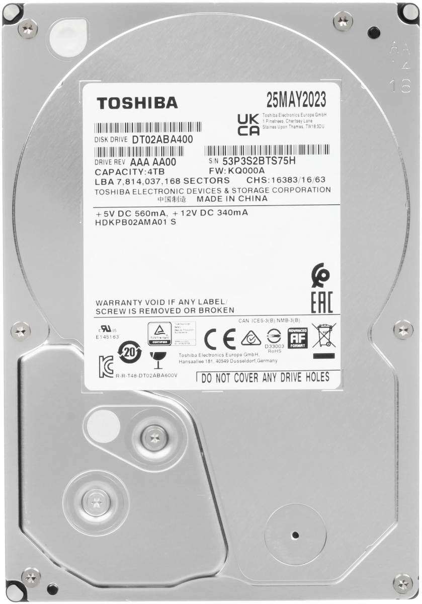 Жесткий диск 4Tb Toshiba DT02ABA400
