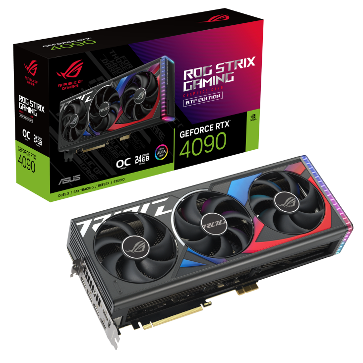 Видеокарта Asus RTX 4090 ROG Strix BTF OC Edition 24GB (ROG-STRIX-RTX4090-O24G-BTF-GAMING)