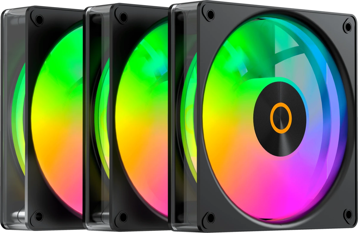 Набор вентиляторов Ocypus Gamma F12 Elite BK ARGB 3IN1 (Gamma-F12-BK3AM00E-GL)