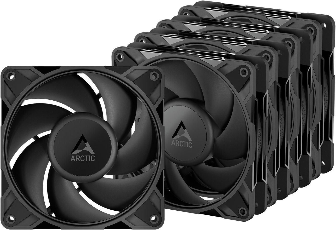 Набор вентиляторов Arctic P12 Pro PST LN PWM 5xPack Black (ACFAN00350A)