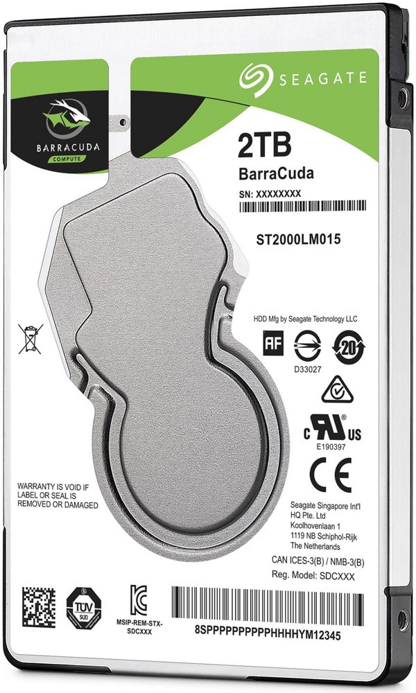 Жесткий диск 2Tb Seagate Barracuda Compute (ST2000LM015) SATA-6Gb/s 5400rpm 128Mb