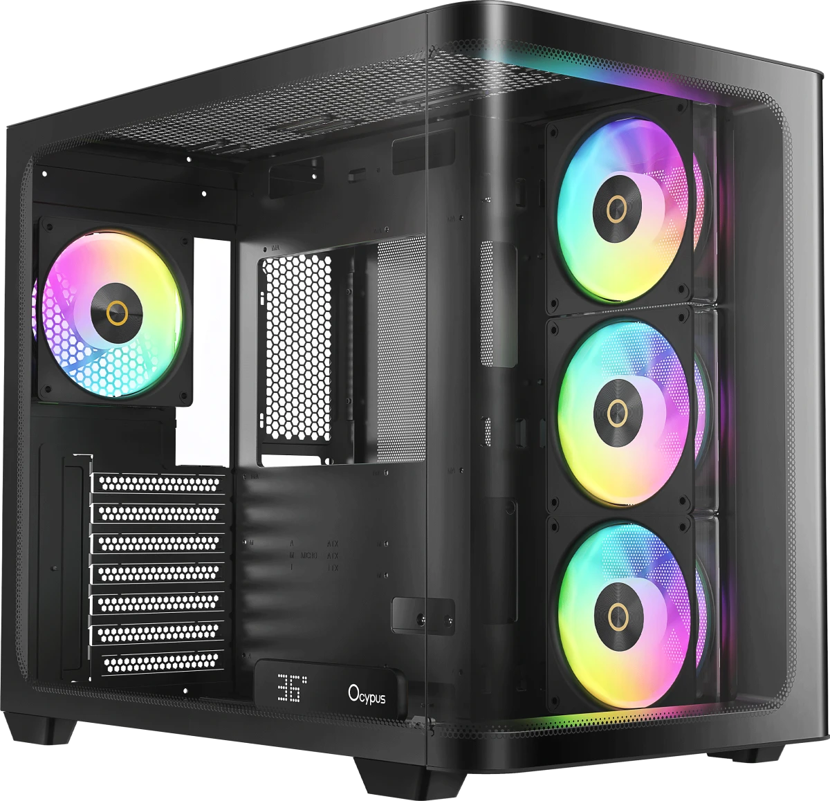 Корпус Ocypus Iota C70 Curve BK ARGB (Iota-C70-BKD400CD-GL)