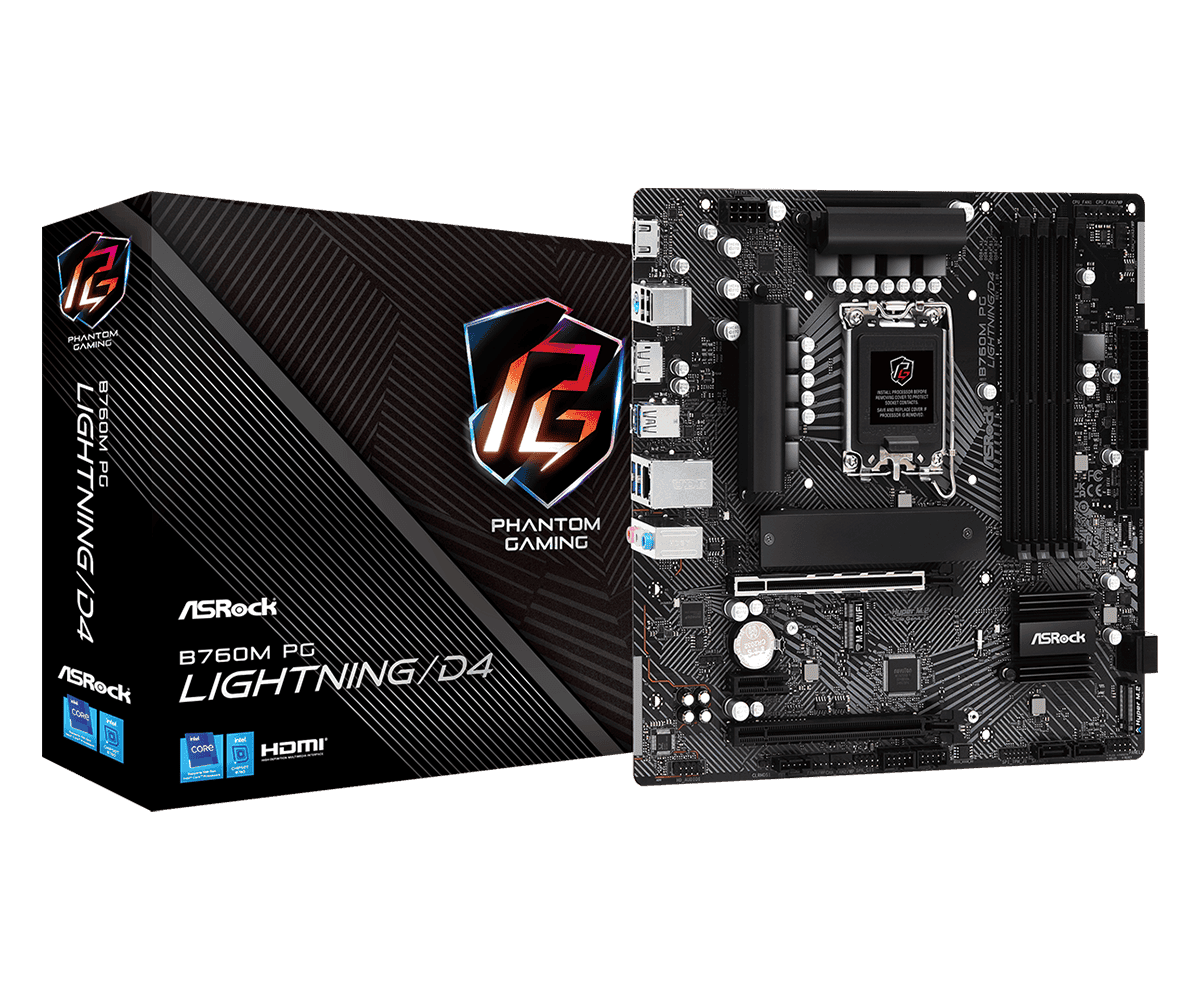 Материнская плата ASRock B760M PG Lightning/D4