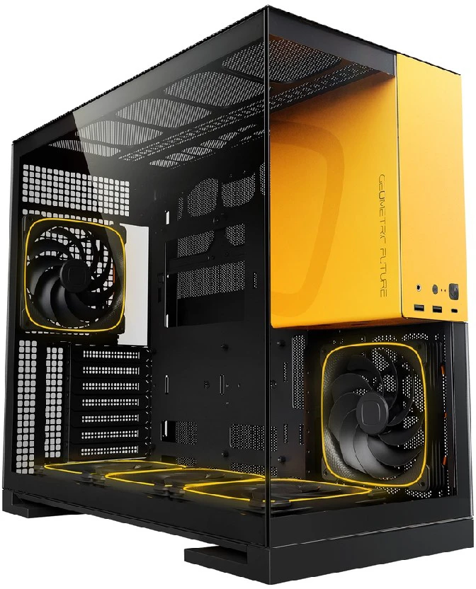 Корпус Geometric Future Model 5 5FAN (черный/желтый) (1AM5WKBY01100)