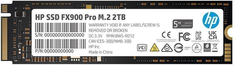 Жесткий диск SSD 2Tb HP FX900 Pro (4A3U1AA)