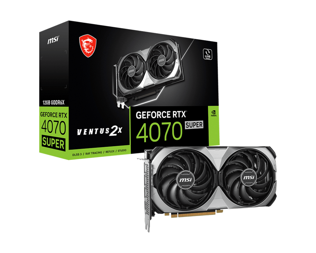 Видеокарта MSI RTX 4070 Super (RTX 4070 Super 12G VENTUS 2X)