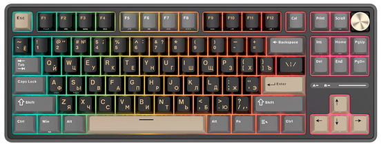Клавиатура Royal Kludge R87 Pro Phantom (RK Cream)