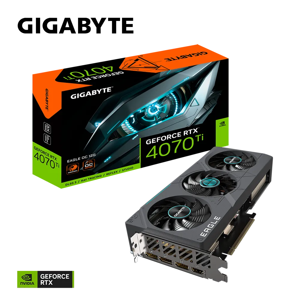 Видеокарта Gigabyte RTX 4070Ti (GV-N407TEAGLE OC-12GD) (rev. 2.0)