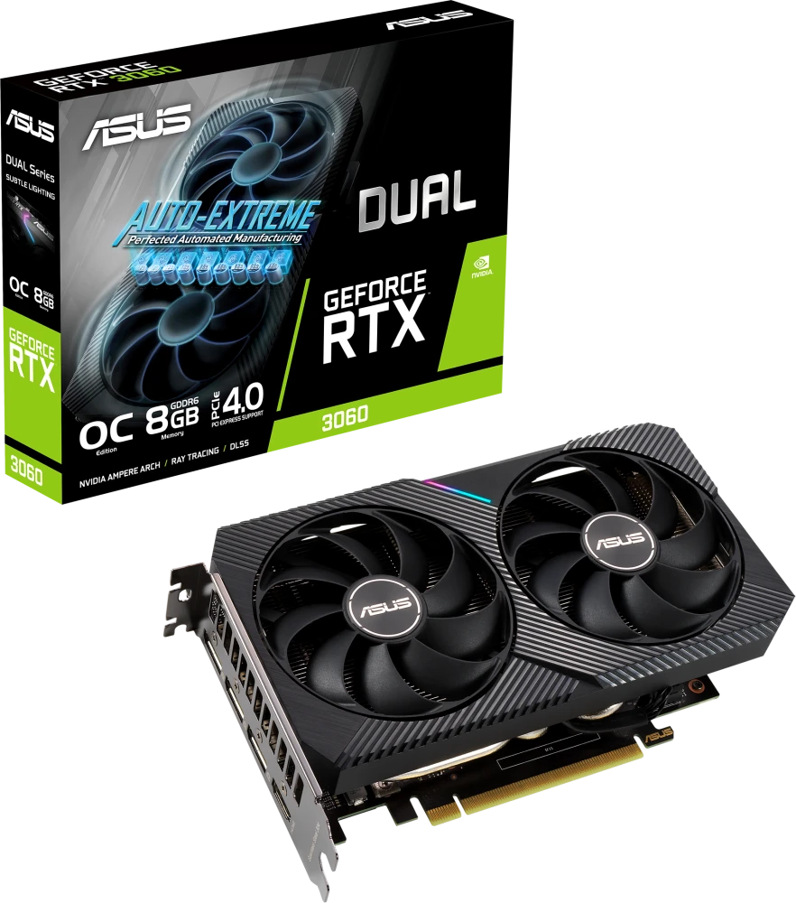 Видеокарта Asus RTX 3060 Dual (DUAL-RTX3060-O8G)