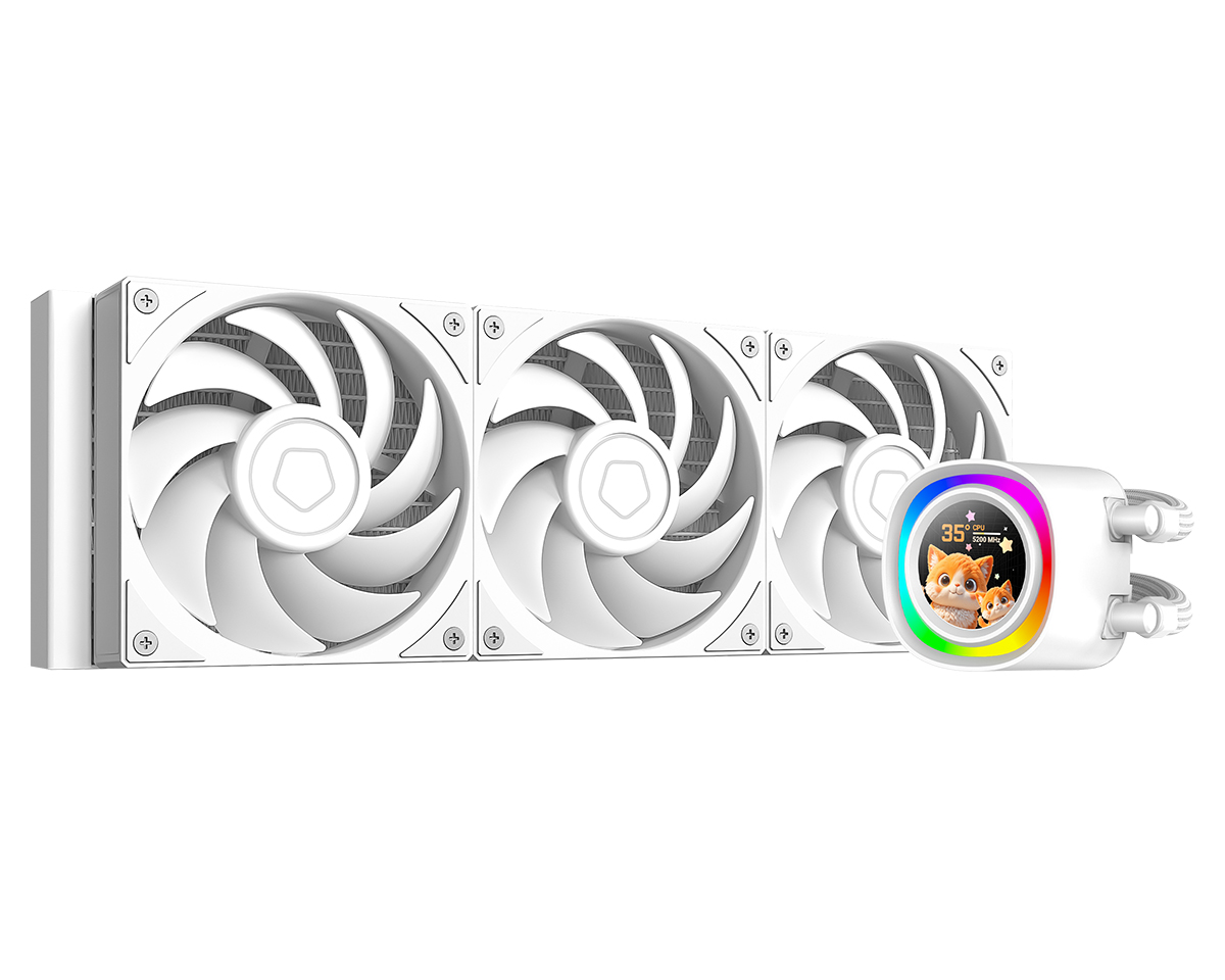 Система жидкостного охлаждения ID-Cooling FX360 LCD PE White