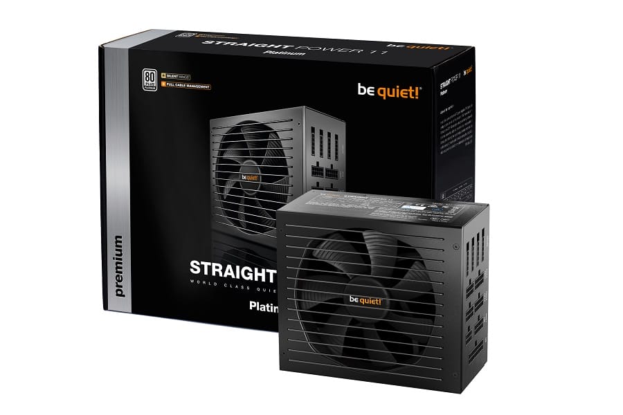 Блок питания 1000W be quiet! STRAIGHT POWER 11 PLATINUM (BN309) (135мм, 24+8+8pin, 6x6/8pin, 4xMolex, 11xSata, 80+ Platinum, модульный)