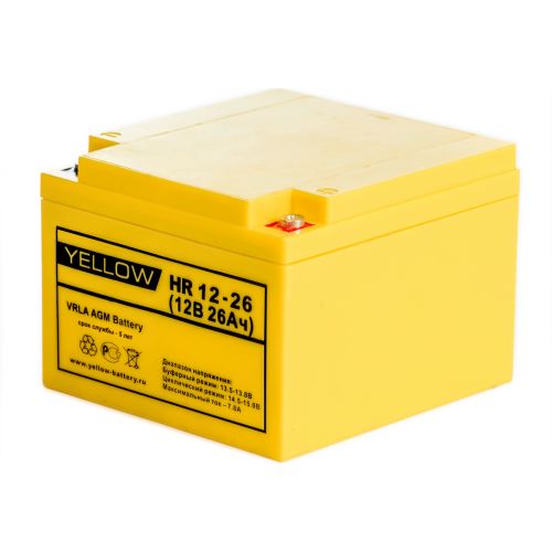Аккумулятор для ИБП Yellow 26Ah HR 12-26