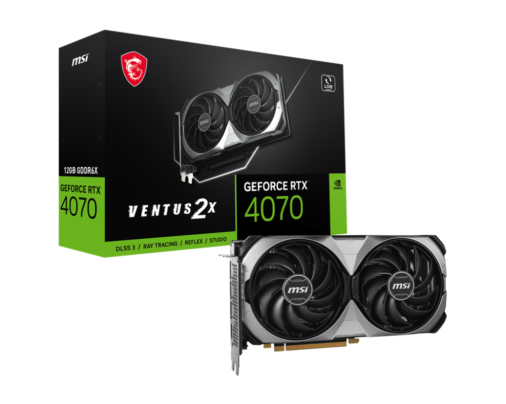 Видеокарта MSI RTX 4070 (RTX 4070 VENTUS 2X E 12G)