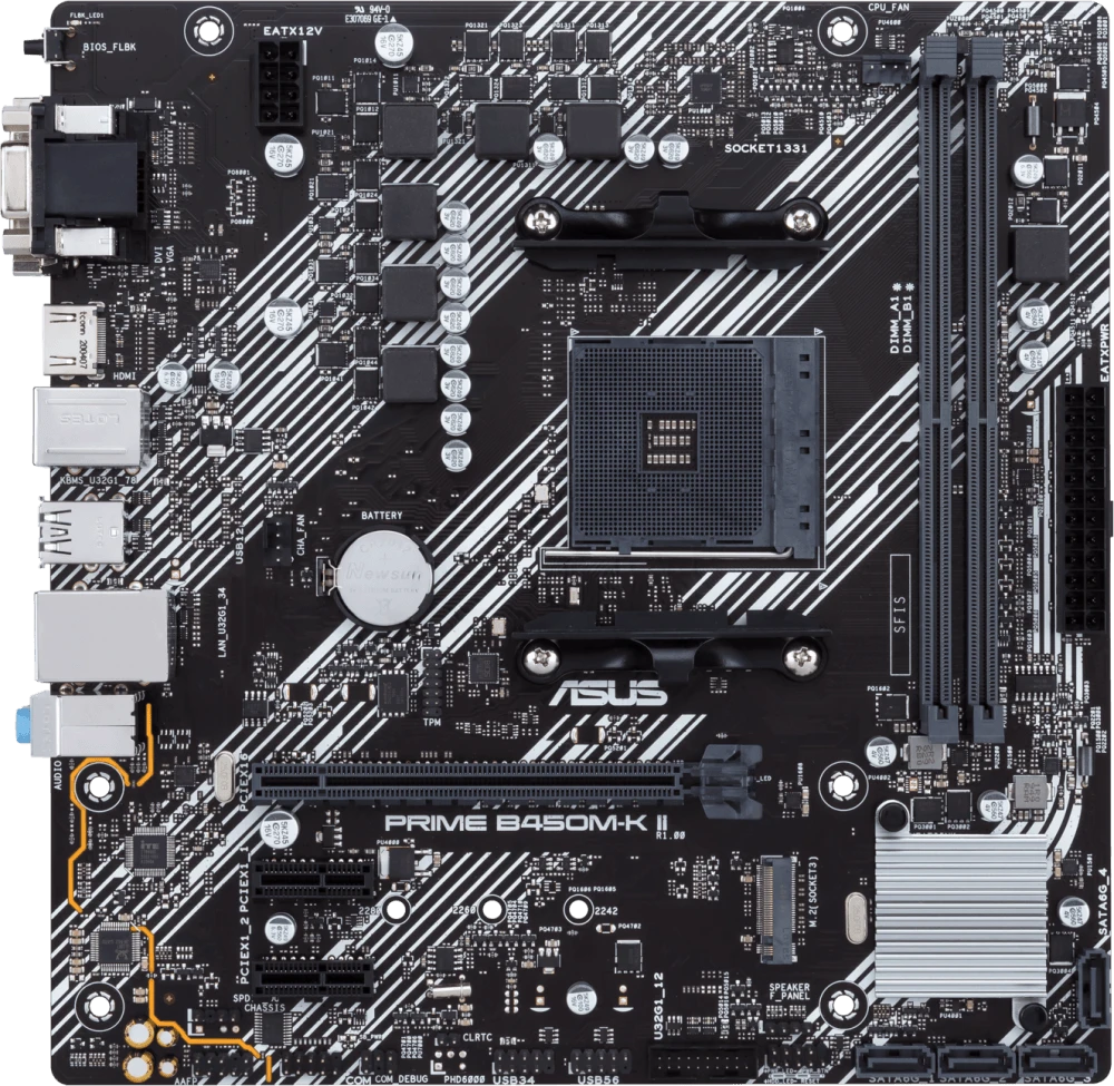 Материнская плата Asus Prime B450M-K II