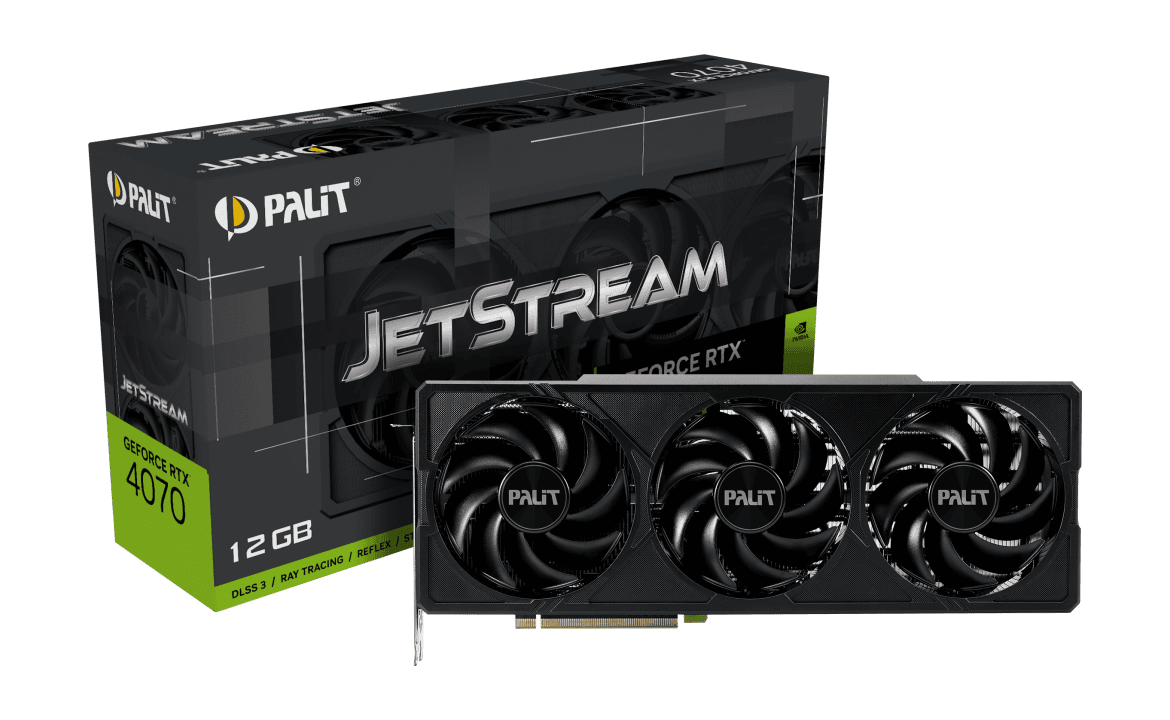 Видеокарта Palit RTX 4070 JetStream (NED4070019K9-1047J)