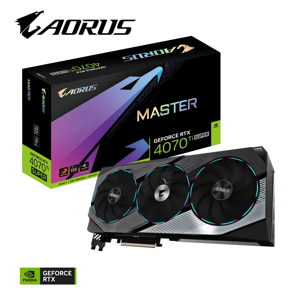 Видеокарта Gigabyte RTX 4070Ti Super Aorus Master 16G (GV-N407TSAORUS M-16GD)