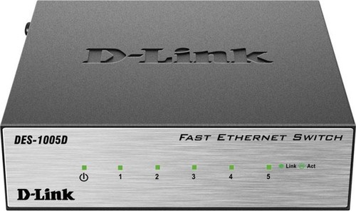 Коммутатор D-Link DES-1005D/O2B 5-port 10/100