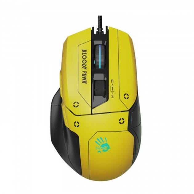 Мышь A4Tech Bloody W70 Max Punk желтый