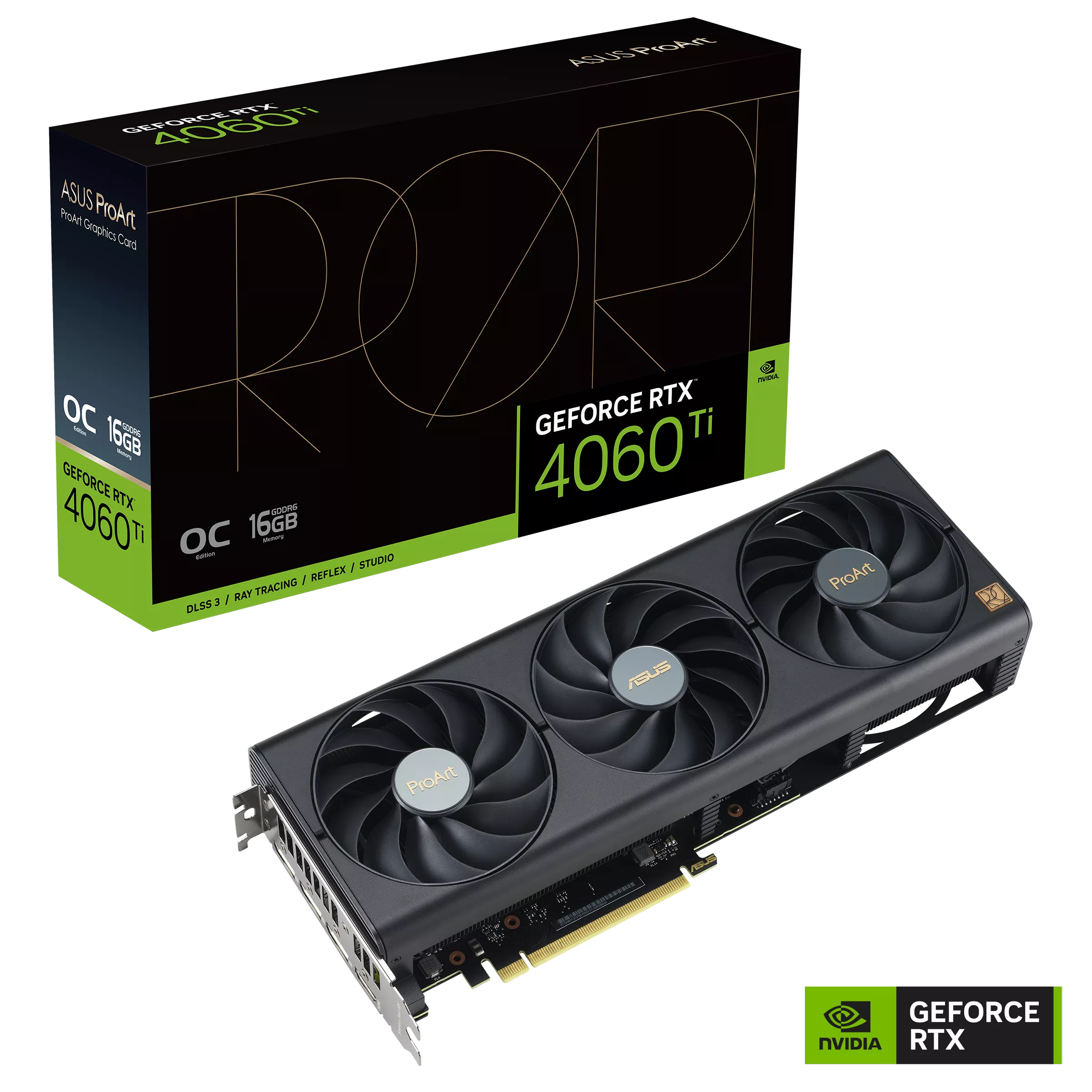 Видеокарта Asus RTX 4060Ti ProArt OC Edition (PROART-RTX4060TI-O16G)