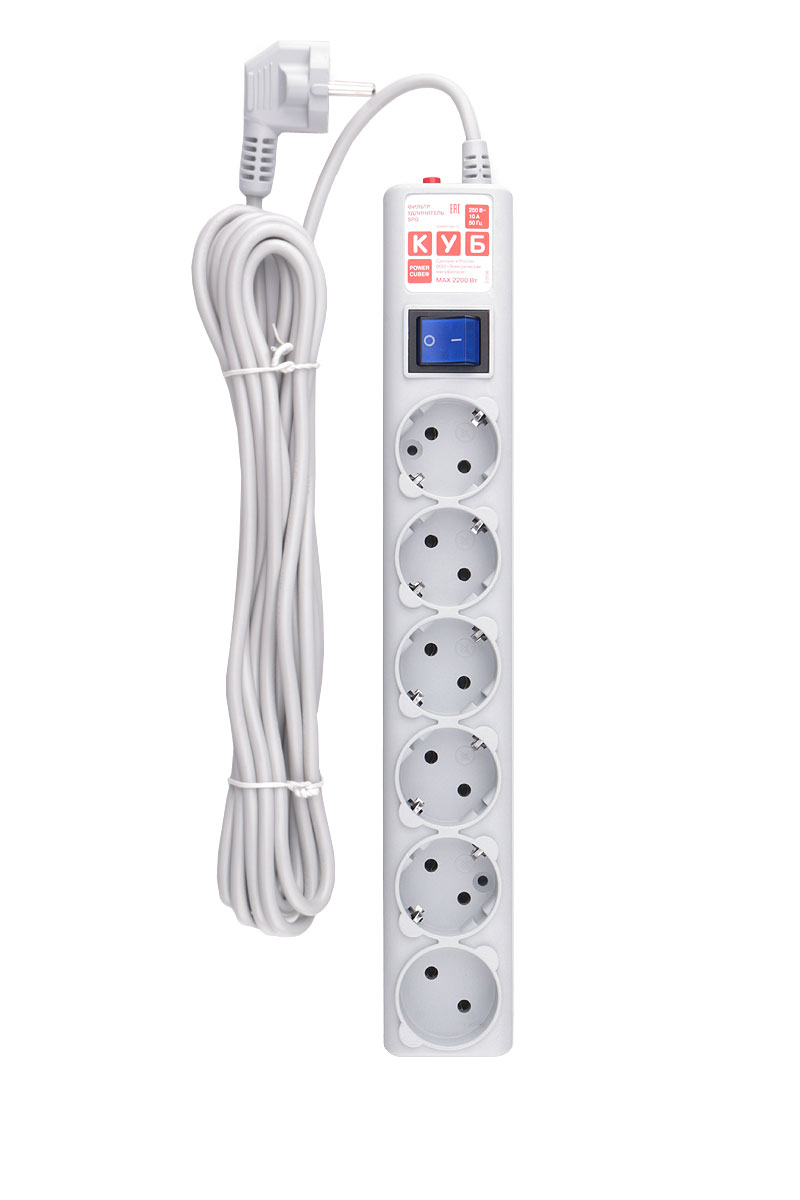 Сетевой фильтр Power Cube SPG(5+1)-B-15 gray