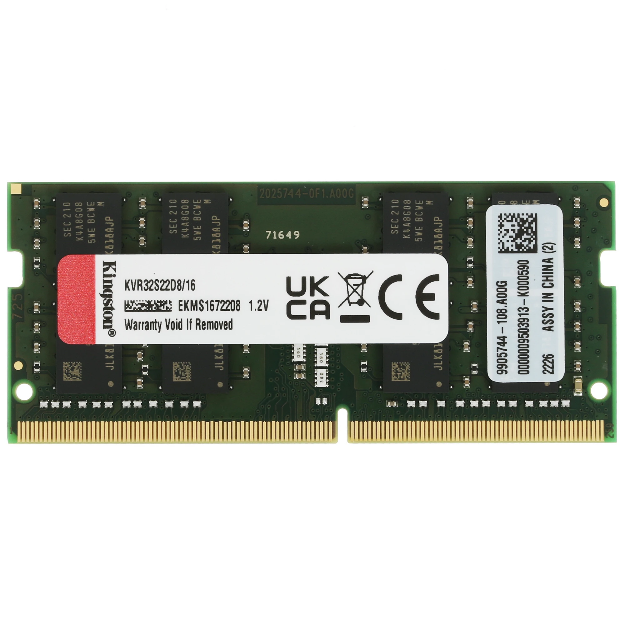 Модуль памяти 16Gb Kingston KVR32S22D8/16