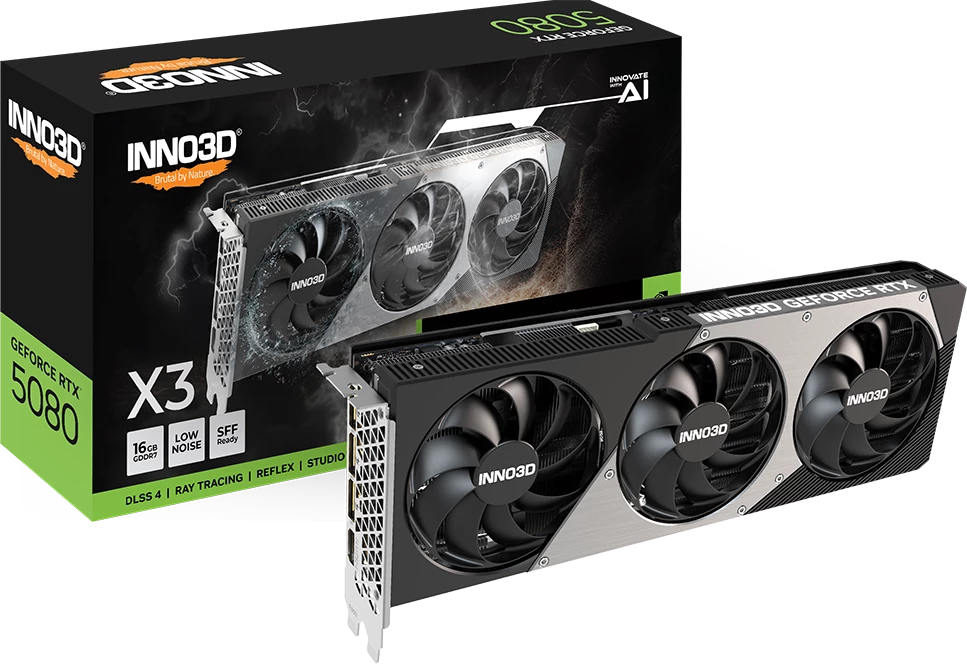 Видеокарта Inno3D RTX 5080 X3 16G (N50803-16D7-176068N)