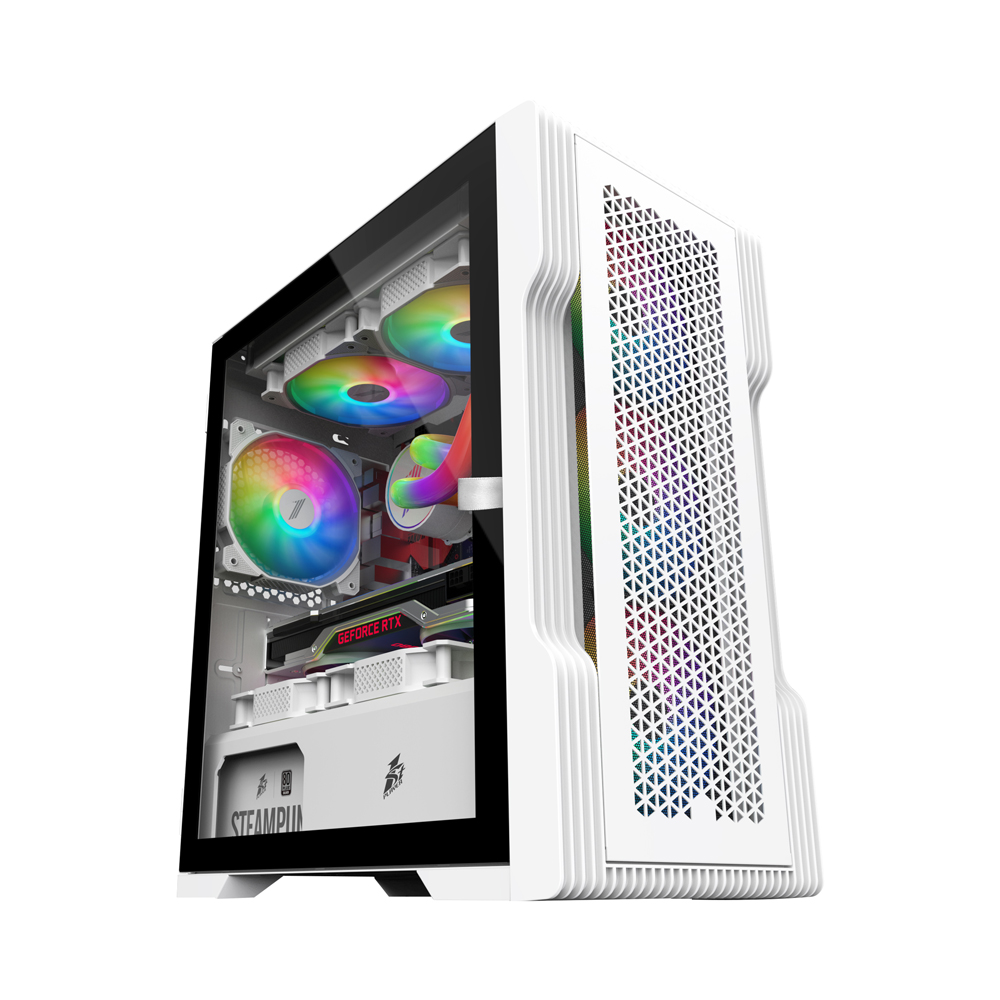 Корпус 1stPlayer Trilobite T3 (T3-WH-4F1-W)