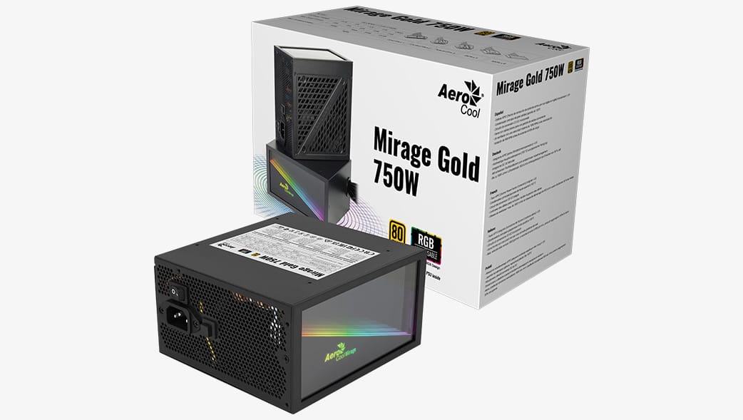 Блок питания 750W Aerocool Mirage Gold 750W
