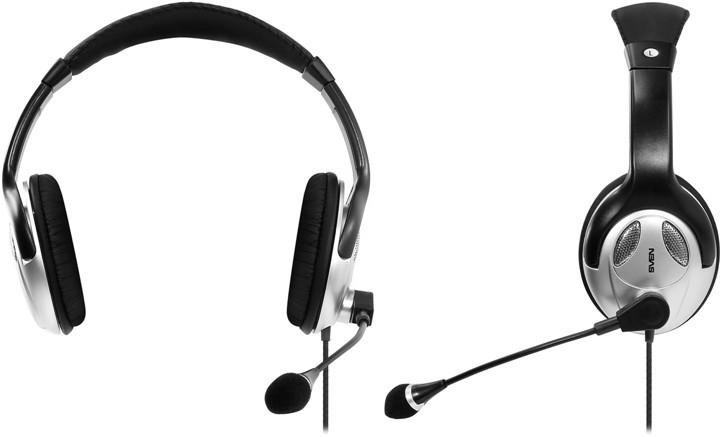 Наушники Sven AP-670MV Black+Silver (мониторные, открытые, 106 дБ, 20-20000 Гц, 32 Ом)