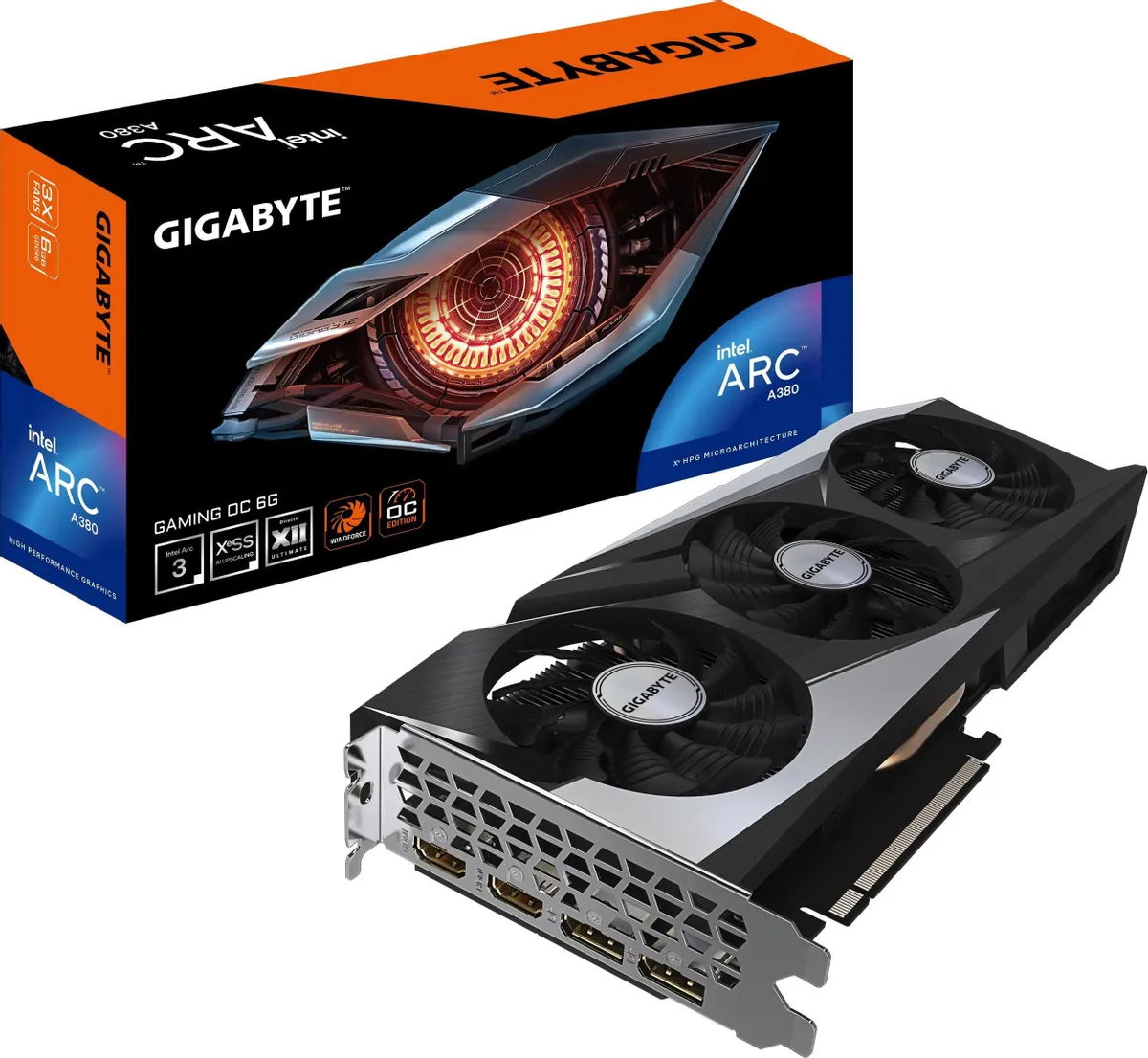 Видеокарта Gigabyte Arc A380 Gaming OC (GV-IA380GAMING OC-6GD)