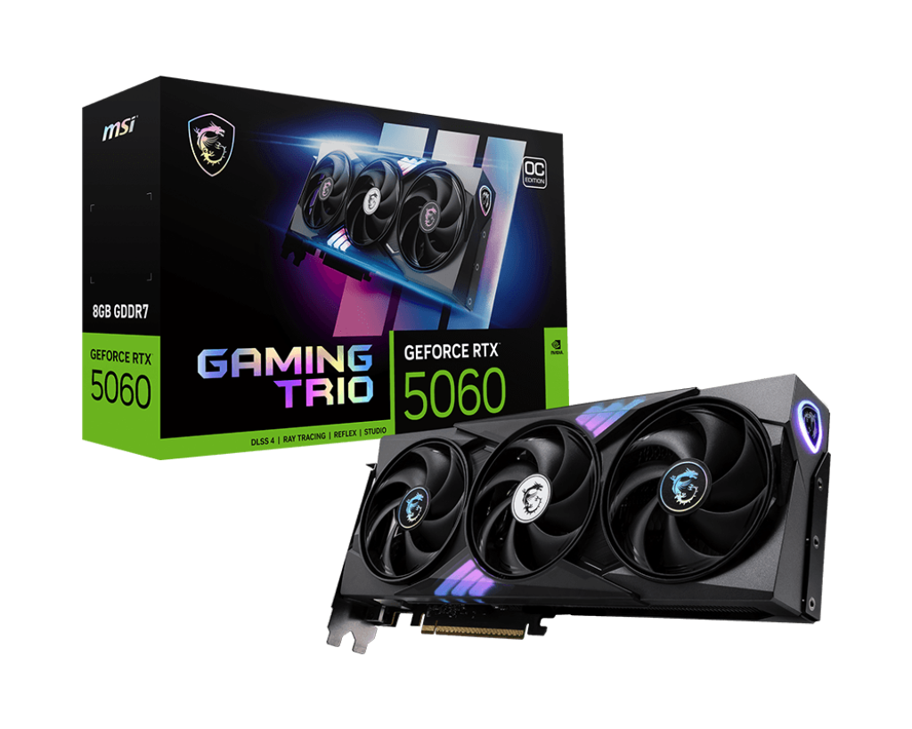 Видеокарта MSI RTX 5060 (RTX 5060 8G Gaming Trio OC)
