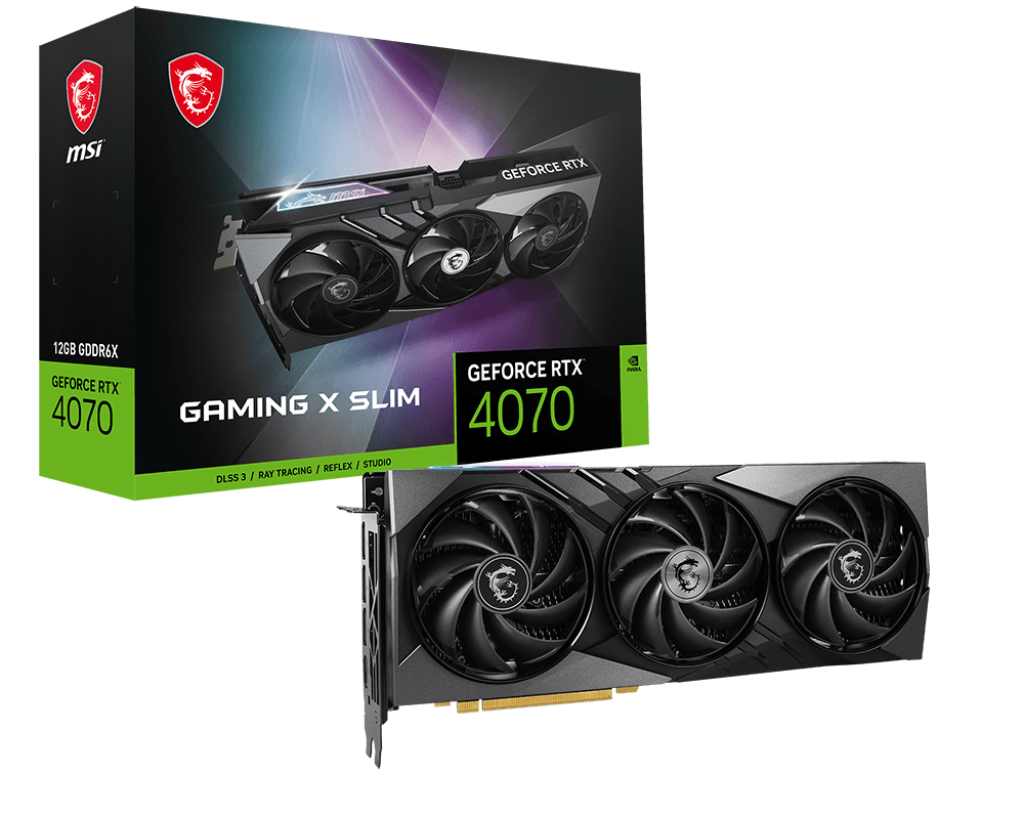 Видеокарта MSI RTX 4070 (RTX 4070 GAMING X SLIM 12G)