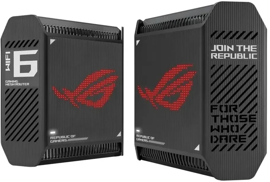 Беспроводной маршрутизатор (Wi-fi роутер) Asus ROG Rapture GT6 (2 шт., черный)