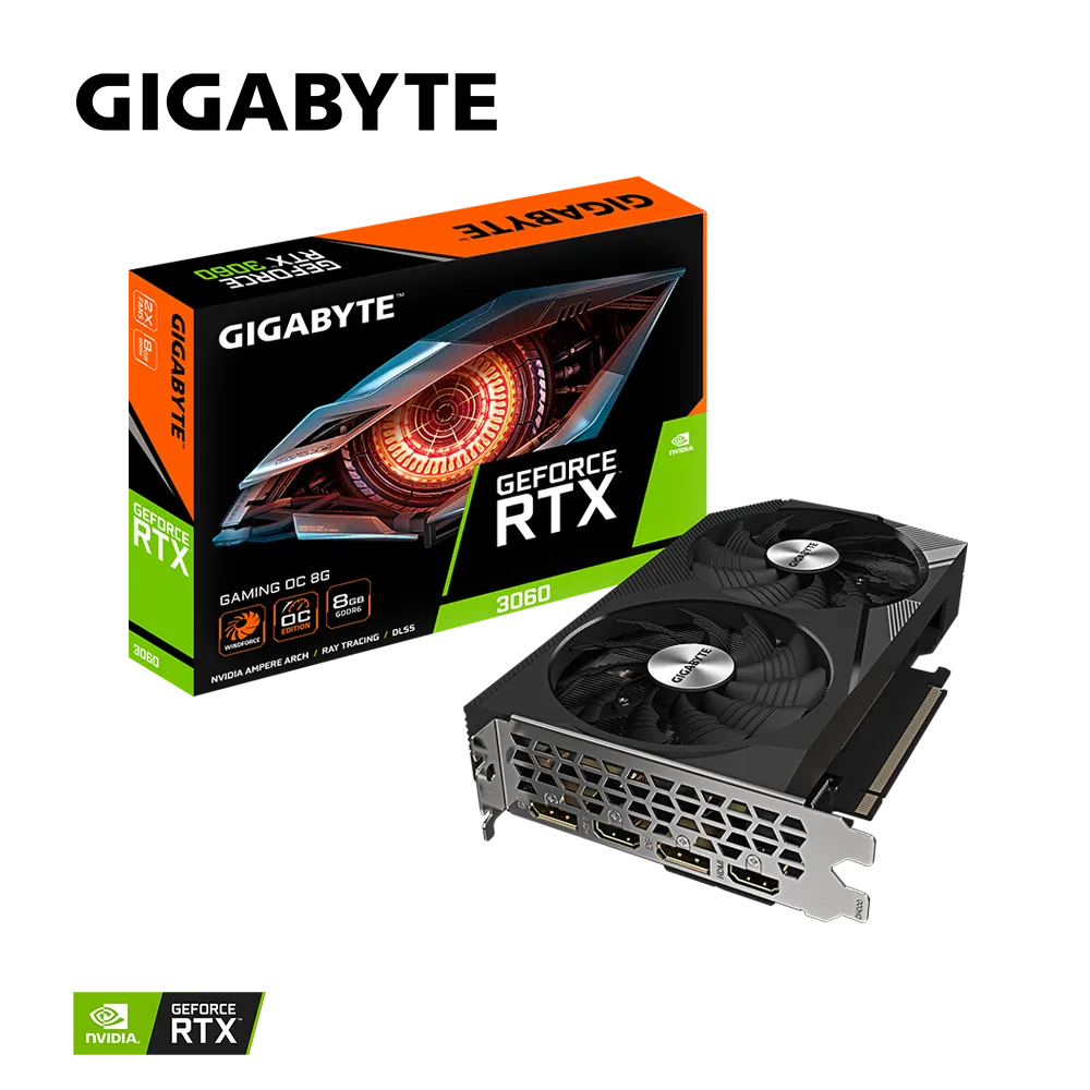 Видеокарта Gigabyte RTX 3060 GV-N3060GAMING OC-8GD rev2.0