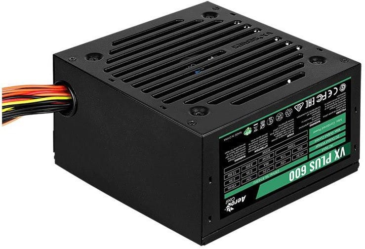 Блок питания 600W Aerocool VX-600 PLUS (24+8pin, 2x6/8pin, 3xMolex, 4xSATA)