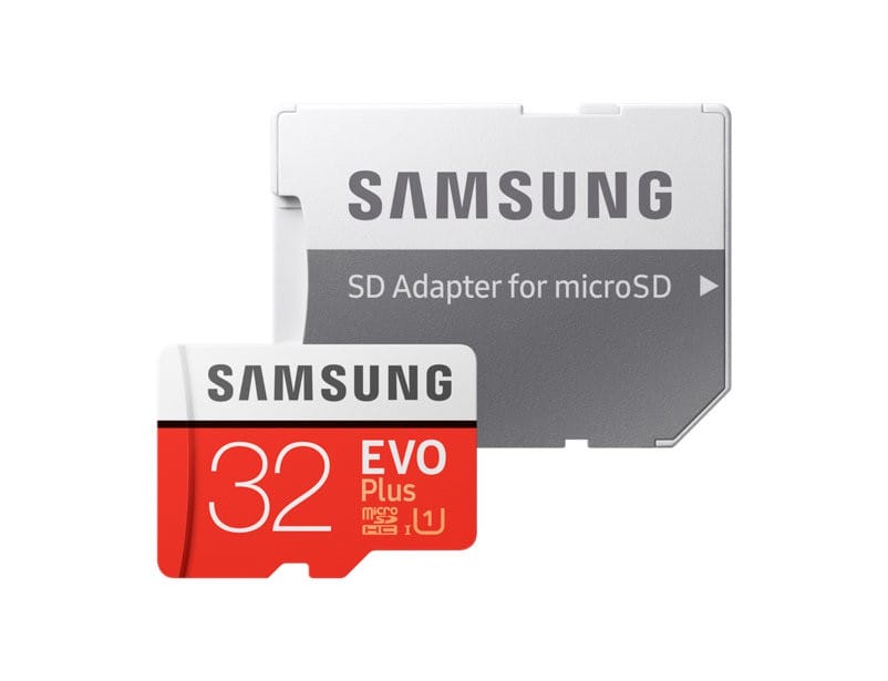 Карта памяти 32Gb Samsung EVO Plus MB-MC32GA/RU microSDHC Class10 UHS-I U1+ microSD- SD Adapter