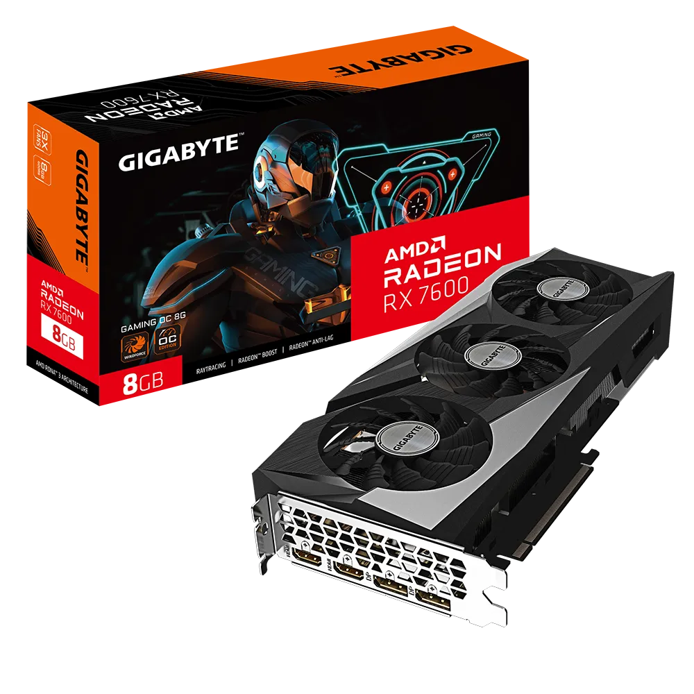 Видеокарта Gigabyte RX 760 GAMING OC 8G (GV-R76GAMING OC-8GD)