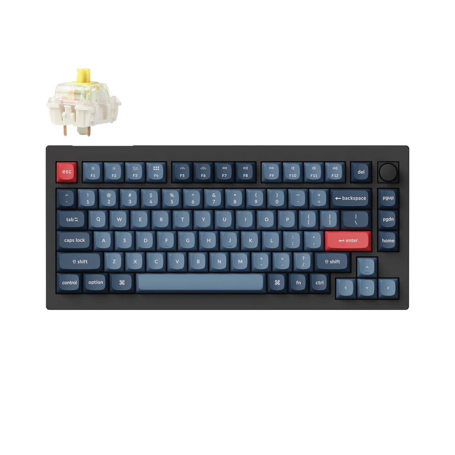 Клавиатура Keychron V1 Max RGB (Gateron Jupiter Banana) (V1M-D4-RU)