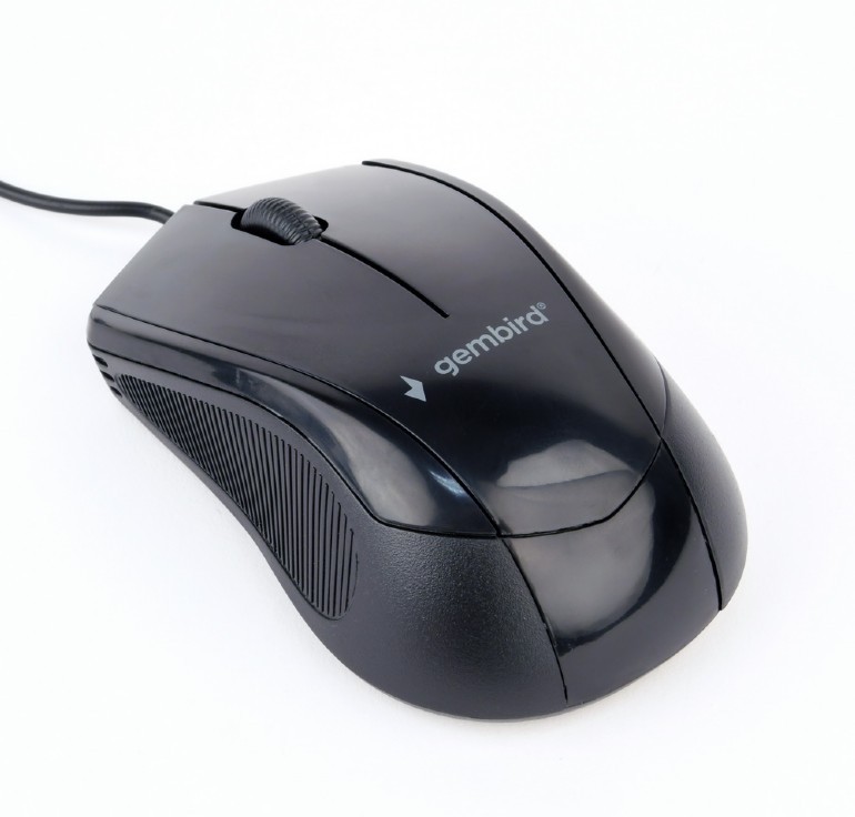 Мышь Gembird MUS-3B-02 Black (1000dpi, 3 кнопки, USB)